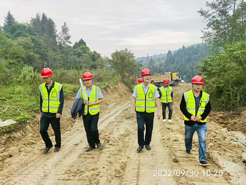 袁斌到亭子口項目檢查和督導四季度生產經營工作