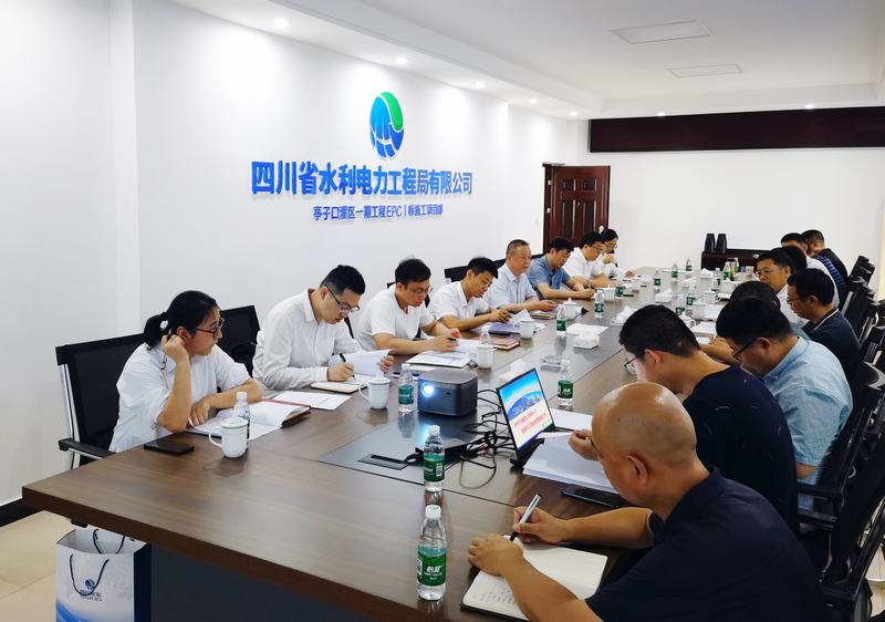 集團(tuán)總工程師黃永沾一行蒞臨亭子口一期EPC第Ⅰ標(biāo)工程調(diào)研檢查工作