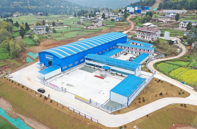 亭子口項目Ⅰ標觀音寺渡槽鋼筋綜合加工廠正式投入運行