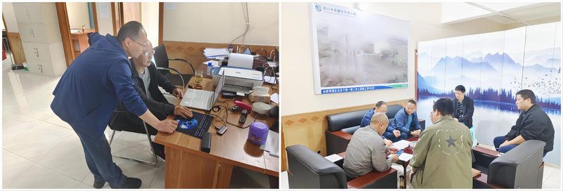 公司總工程師汪輝德一行到向家壩灌區(qū)北總一期二步工程項目調(diào)研指導工作?