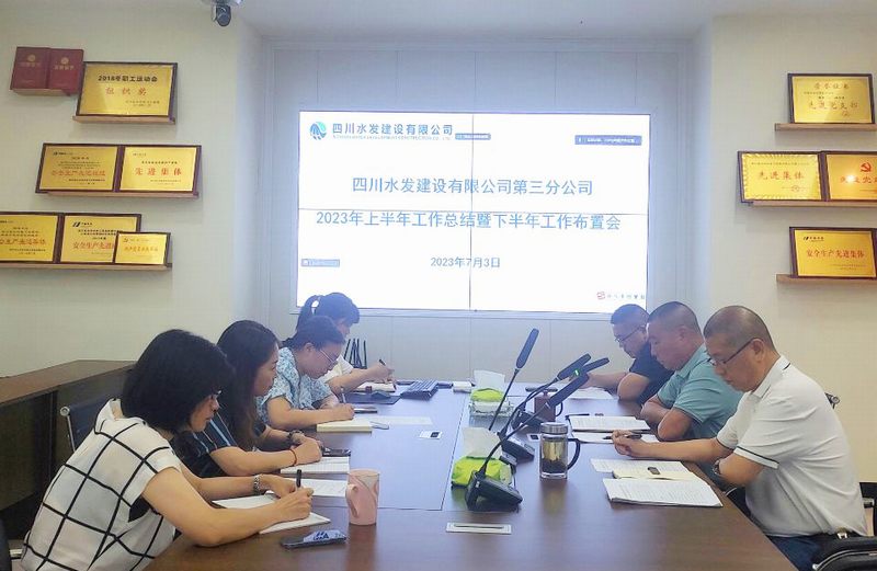 凝心聚力 蓄勢前行——三分公司組織召開上半年工作總結(jié)暨下半年工作布置(視頻)會
